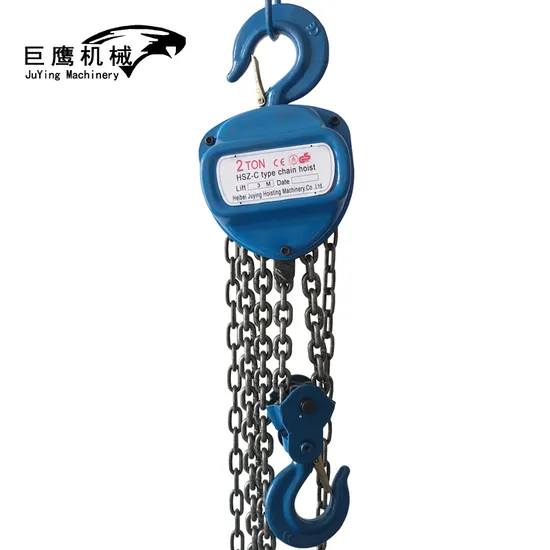 수동 G80 블랙 리프팅 풀리 체인 블록