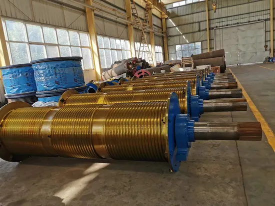 크레인용 와이어 로프 드럼을 사용하는 전기식 중장비 호이스트 윈치 트롤리