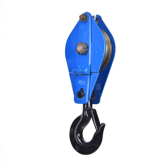 Single Wheel Open Wire Rope Pulley Block for Oil Gas Construction 2t